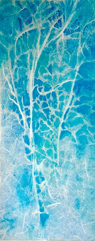 Iced Aspens by artist bj thornton